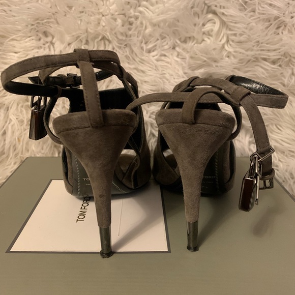 TOM FORD Graphite Heels, size 37,5 US 7, in original box with dust bags - Picture 5 of 9